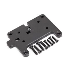 Mounting plate, winch/ 3x15mm CCS (4)/ 2.5x12mm CCS (4) (fits TRX-6 Ultimate RC Hauler) [TRX8844X]