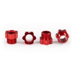 Stub Axle Nut, Aluminum (Red-Anodized) (4) [TRX8886R]