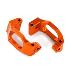 Caster blocks (c-hubs), 6061-T6 aluminum (orange-anodized), left & right/ 4x22mm [TRX8932A]
