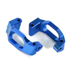 Caster blocks (c-hubs), 6061-T6 aluminum (blue-anodized), left & right/ 4x22mm p [TRX8932X]