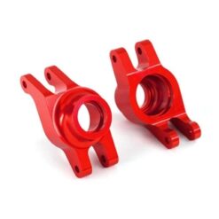 Carriers, stub axle (red-anodized 6061-T6 aluminum) (rear) (2) [TRX8952R]