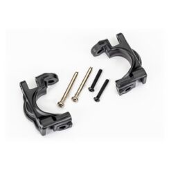 Caster blocks (c-hubs), extreme heavy duty, black (left & right)/ 3x32mm hinge pins (2)/ 3x20mm BCS (2) (for use with #9080 upgrade kit) [TRX9032]
