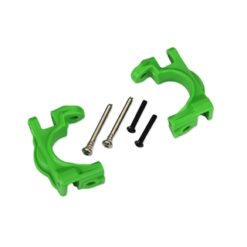 Caster blocks (c-hubs), extreme heavy duty, green (left & right)/ 3x32mm hinge pins (2)/ 3x20mm BCS (2) (for use with #9080 upgrade kit) [TRX9032G]