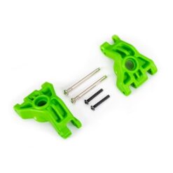 Carriers, stub axle, rear, extreme heavy duty, green (left & right)/ 3x41mm hinge pins (2)/ 3x20mm BCS (2) (for use with #9080 upgrade kit) [TRX9050G]