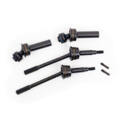 Driveshafts, rear, extreme heavy duty, steel-spline constant-velocity (complete assembly, includes 6mm stub axle) (2) (for use with #9080 upgrade kit) [TRX9052R]