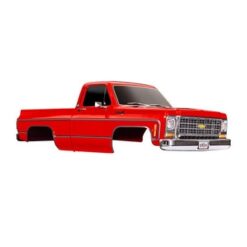 Body, Chevrolet K10 Truck (1979), complete, red (painted, decals applied) (includes grille, side mirrors, door handles, windshield wipers, & clipless mounting) (requires #9288 inner fenders) [TRX9212R]