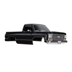 Body, Chevrolet K10 Truck (1979), complete, black (painted, decals applied) (includes grille, side mirrors, door handles, windshield wipers, & clipless mounting) (requires #9288 inner fenders) [TRX9212X]