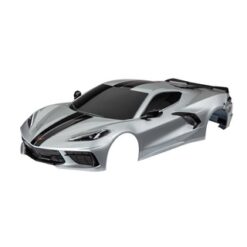 Body, Chevrolet Corvette Stingray, complete (silver) (painted, decals applied) ( [TRX9311T]