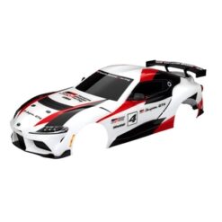 Body, Toyota Supra GT4, complete (white) (painted, decals applied) (includes sid [TRX9340X]