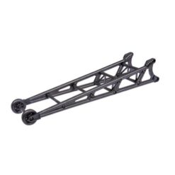 Wheelie bar. black (assembled)/ wheelie bar mount [TRX9460]