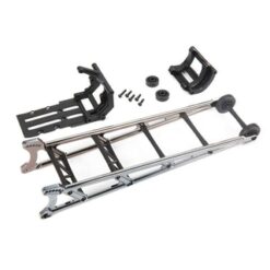 Wheelie bar, black chrome (assembled)/ wheelie bar mount [TRX9460X]