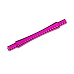 Axle, wheelie bar, 6061-T6 aluminum (pink-anodized) (1)/ 3x12 BCS (with threadlock) (2) [TRX9463P]