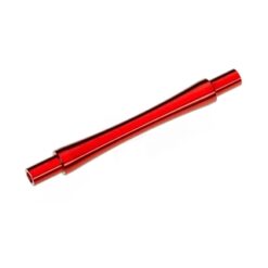 Axle, wheelie bar, 6061-T6 aluminum (red-anodized) (1)/ 3x12 BCS (with threadlock) (2) [TRX9463R]
