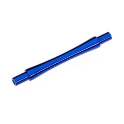 Axle, wheelie bar, 6061-T6 aluminum (blue-anodized) (1)/ 3x12 BCS (with threadlock) (2) [TRX9463X]