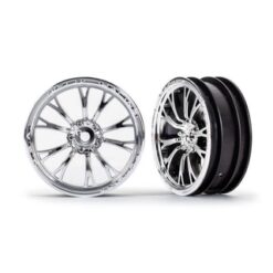 Wheels, Weld chrome (front) (2) [TRX9472R]