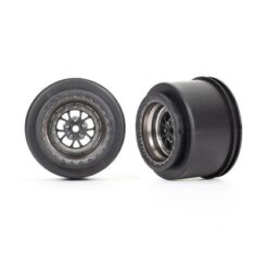 Wheels, Weld satin black chrome (rear) (2) [TRX9473A]