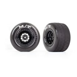 Tires & wheels, assembled, glued (Weld gloss black wheels, tires, foam inserts) [TRX9475]