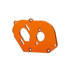 Plate, motor, orange (4mm thick) (aluminum)/ 3x10mm CS with split and flat washe [TRX9490A]