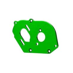 Plate, motor, green (4mm thick) (aluminum)/ 3x10mm CS with split and flat washer [TRX9490G]