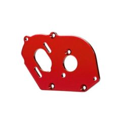 Plate, motor, red (4mm thick) (aluminum)/ 3x10mm CS with split and flat washer ( [TRX9490R]