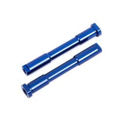 Bellcrank posts, steering (aluminum, blue-anodized) [TRX9525]