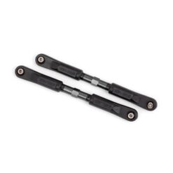 Camber links, front, Sledge (TUBES dark titanium-anodized, 7075-T6 aluminum, stronger than titanium) (117mm) (2)/ rod ends, assembled with steel hollow balls (4)/ aluminum wrench, 8mm (1) [TRX9547A]
