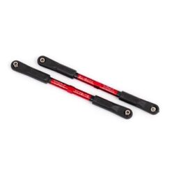 Camber links, rear, Sledge (TUBES red-anodized, 7075-T6 aluminum, stronger than titanium) (144mm) (2)/ rod ends, assembled with steel hollow balls (4)/ aluminum wrench, 8mm (1) [TRX9548R]