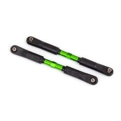 Toe links, Sledge (TUBES green-anodized, 7075-T6 aluminum, stronger than titanium) (120mm) (2)/ rod ends, assembled with steel hollow balls (4)/ aluminum wrench, 8mm (1) [TRX9549G]