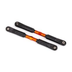 Toe links, Sledge (TUBES orange-anodized, 7075-T6 aluminum, stronger than titanium) (120mm) (2)/ rod ends, assembled with steel hollow balls (4)/ aluminum wrench, 8mm (1) [TRX9549T]