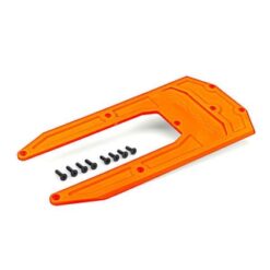 Skidplate, chassis, orange (fits Sledge) [TRX9623T]