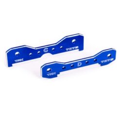 Tie bars, rear, 7075-T6 aluminum (blue-anodized) (fits Sledge) [TRX9630]