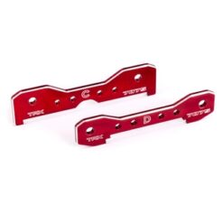 Tie bars, rear, 7075-T6 aluminum (red-anodized) (fits Sledge) [TRX9630R]