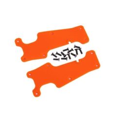 Suspension arm covers, orange, front (left and right)/ 2.5x8 CCS (12) [TRX9633T]