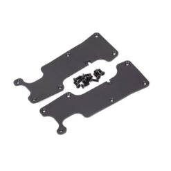Suspension arm covers, black, rear (left and right)/ 2.5x8 CCS (12) [TRX9634]