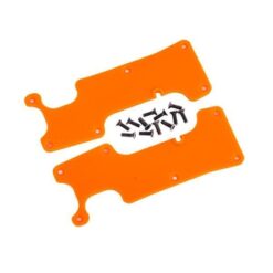 Suspension arm covers, orange, rear (left and right)/ 2.5x8 CCS (12) [TRX9634T]