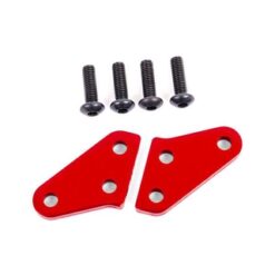 Steering block arms (aluminum, red-anodized) (2) (fits #9537 and 9637 steering blocks) [TRX9636R]
