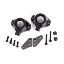 STEERING BLOCKS L//R ALUM DARK [TRX9637A]