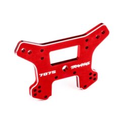 Shock tower, front, 7075-T6 aluminum (red-anodized) (fits Sledge) [TRX9639R]