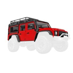 Body. Land Rover Defender. complete. red (includes grille. s [TRX9712-RED]