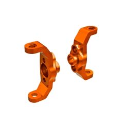 Caster blocks. 6061-T6 aluminum (orange-anodized) (left & ri [TRX9733-ORNG]