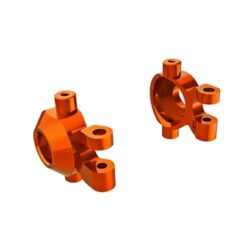 Steering blocks. 6061-T6 aluminum (orange-anodized) (left & [TRX9737-ORNG]