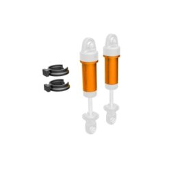 Body, GTM shock, 6061-T6 aluminum (orange-anodized) (includes spring pre-load spacers) (2) [TRX9763-ORNG]