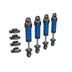 Shocks, GTM, 6061-T6 aluminum (blue-anodized) (fully assembled w/o springs) (4) [TRX9764-BLUE]