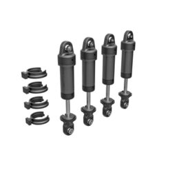 Shocks, GTM, 6061-T6 aluminum (dark titanium-anodized) (fully assembled w/o springs) (4) [TRX9764-GRAY]