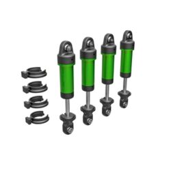 Shocks, GTM, 6061-T6 aluminum (green-anodized) (fully assembled w/o springs) (4) [TRX9764-GRN]