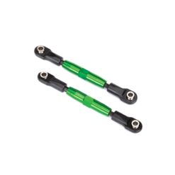 Camber links, front (TUBES green-anodized, 7075-T6 aluminum, stronger than titan [TRX3643G]