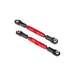 Camber links, front (TUBES red-anodized, stronger than titanium) (83mm) (2)/ ro [TRX3643R]