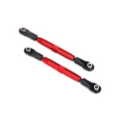 Camber links, rear (TUBES red-anodized, 7075-T6 aluminum, stronger than titanium [TRX3644R]