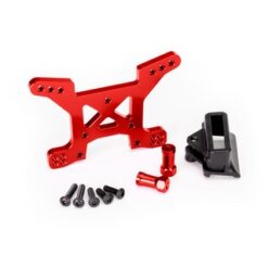 Shock tower. front. 7075-T6 aluminum (red-anodized) (1)/ bod [TRX6739R]