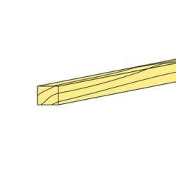 AERONAUT Mahonie lat 1.5 x 15mm (10 stuks) (1mtr) [AE7558-20]